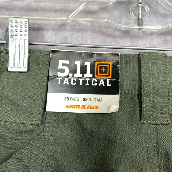 5.11 Tactical Taclite Pro Pants Mens 36x32 TDU Green Ripstop 8 Pockets Utility - Picture 11 of 15